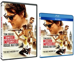 Mission Impossible Rogue Nation DVD & Blu ray