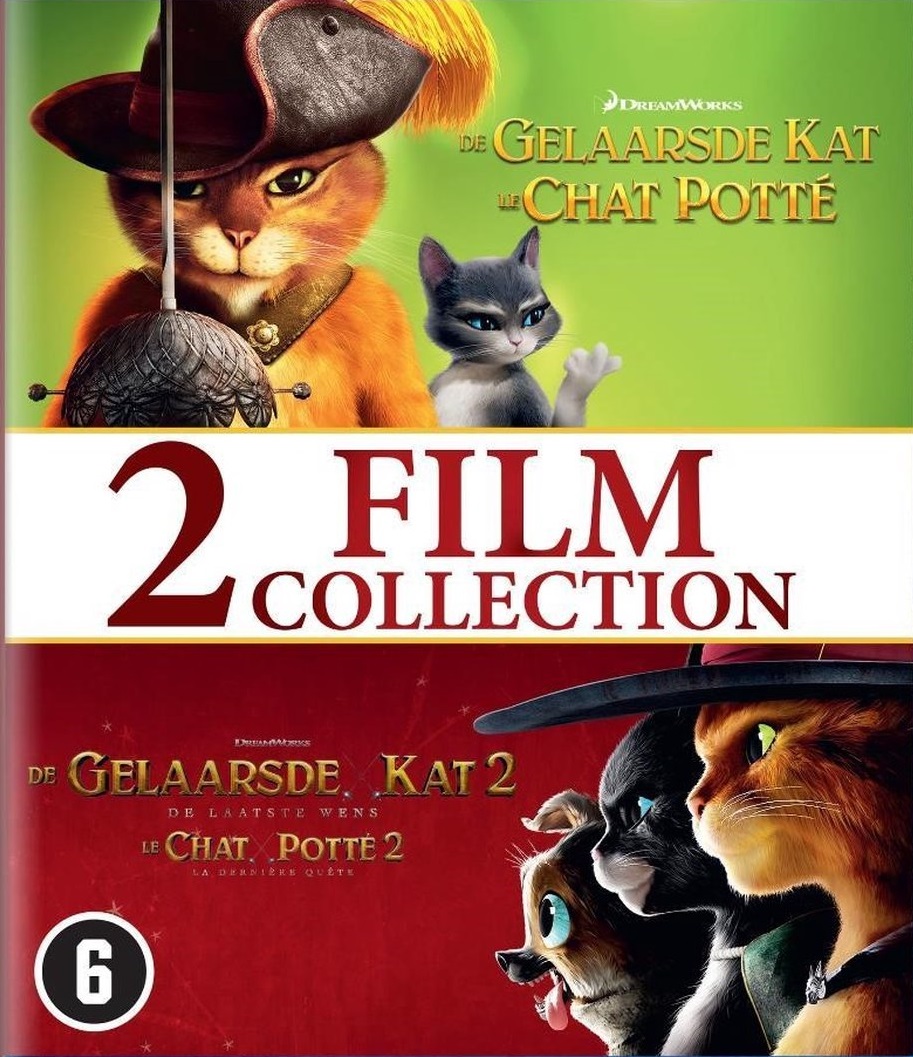 Puss in Boots / De Gelaarsde Kat & Puss in Boots 2: The Last Wish / De Gelaarsde Kat 2: De Laatste Wens (Blu-ray)