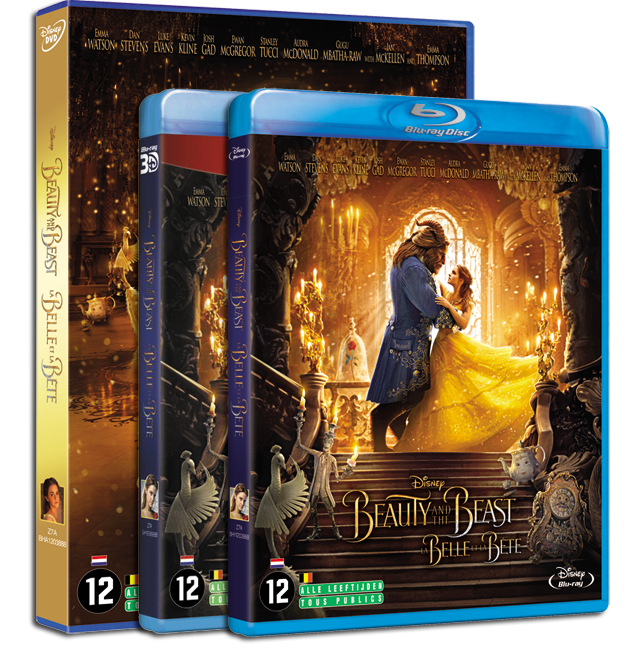 De live-action versie van The Beauty & The Beast is nu verkrijgbaar op DVD, BD en 3D-BD