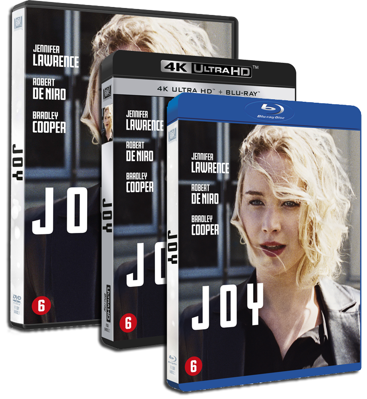JOY - vanaf nu verkrijgbaar op DVD, BD, UHD en Digital HD.