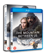 Irdis Elba en Kate Winslet stranden op een besneeuwde bergtop in The Mountain Between Us