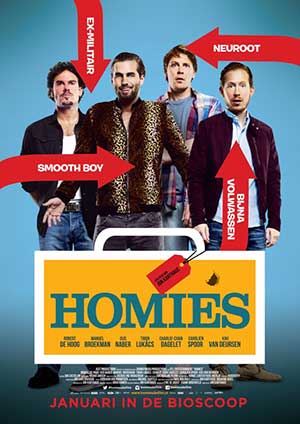 Win de DVD of Blu ray Disc van de bekroonde comedy HOMIES!