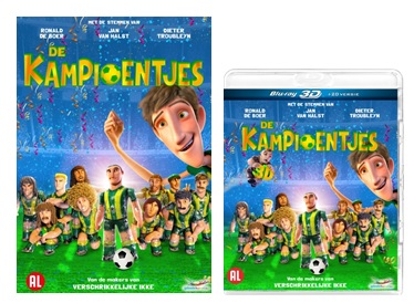 De Kampioentjes 3D vanaf 27 augustus verkrijgbaar op DVD & Blu-ray Disc 3D 