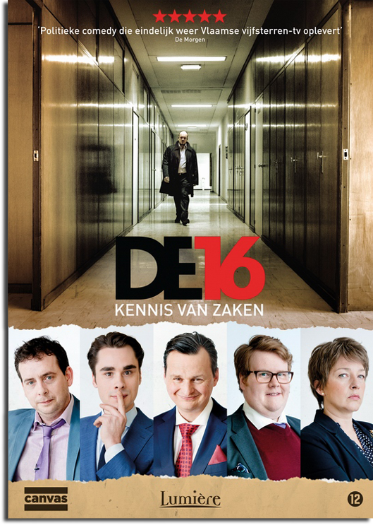 DE 16 - de zesdelige politieke Canvas comedy vanaf 8 december verkrijgbaar op DVD