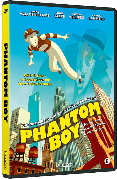 De animatiefilm Phantom Boy is vanaf 16 maart verkrijgbaar op DVD en VOD