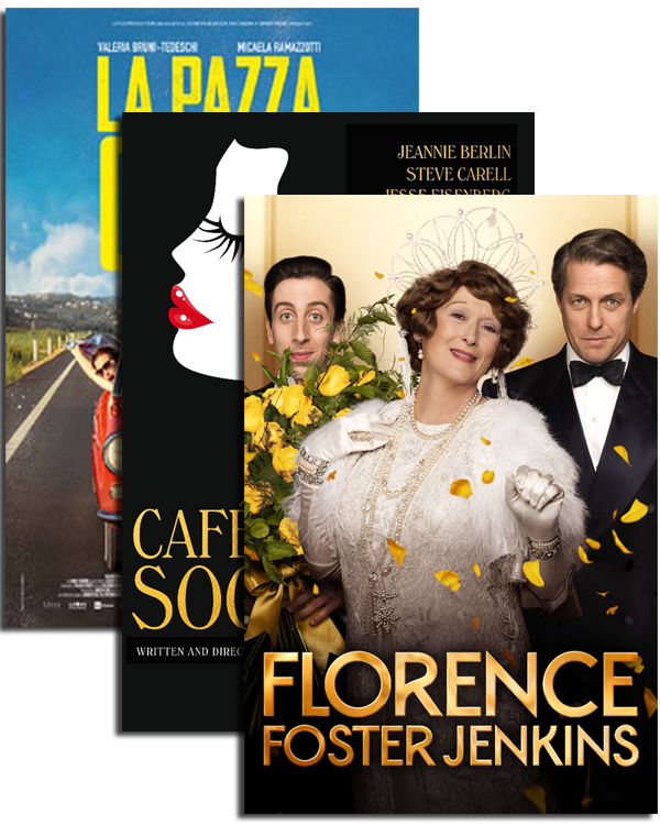 Cafe Society, Florence Foster Jenkins en La Pazza Gioia in december op DVD