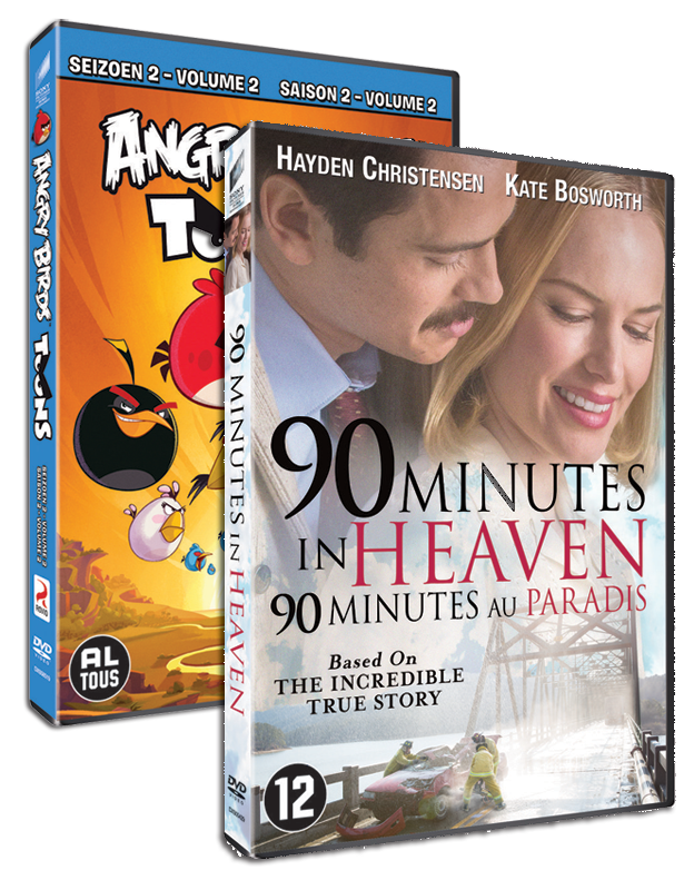 90 Minutes In Heaven en Angry Birds Toons - seizoen 2 op DVD