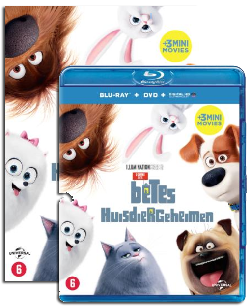 Huisdiergeheimen is vanaf 23 november verkrijgbaar op DVD, Blu-ray en 3D Blu-ray