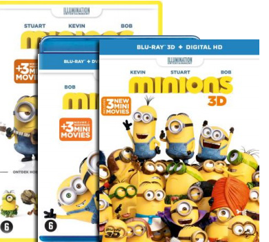 Bioscoophit Minions vanaf 4 november op DVD, Blu-ray en Blu-ray 3D