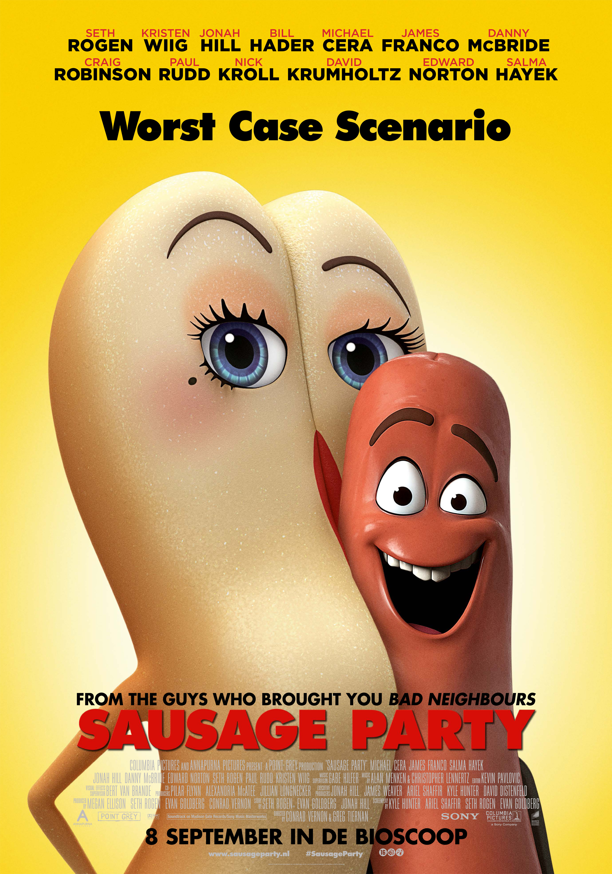 Maak kans op een te gek T-Shirt van Sausage Party