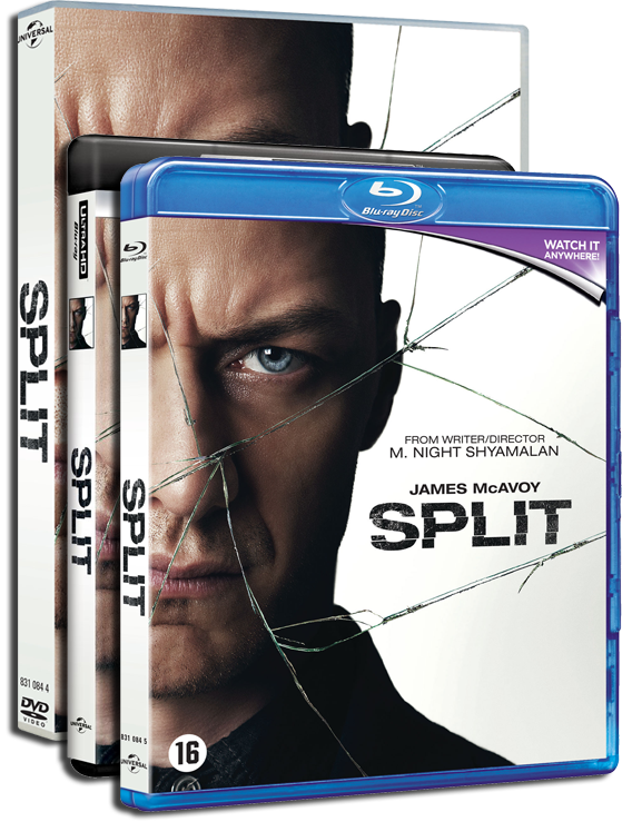 SPLIT, van M. Night Shyamalan, vanaf 21 juni verkrijgbaar op DVD, BD en UHD