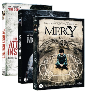 Drie horror DVD's van Universal vanaf 1 april verkrijgbaar.