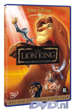 Lion King actie: bestel de dubbel-DVD voor 14 Euro!