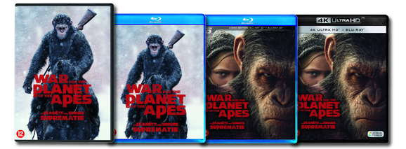 War for the Planet of the Apes DVD, Blu-ray UHD