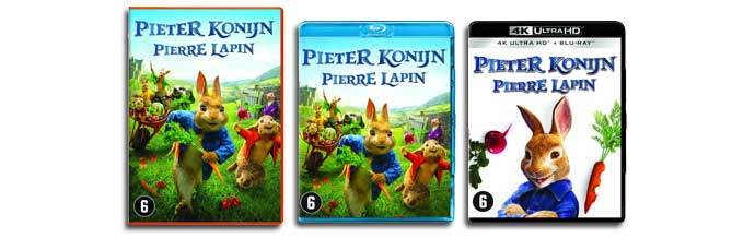 Pieter Konijn DVD, Blu-ray UHD